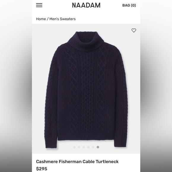 Naadam Cashmere Fisherman Cable Turtleneck - Picture 2 of 7